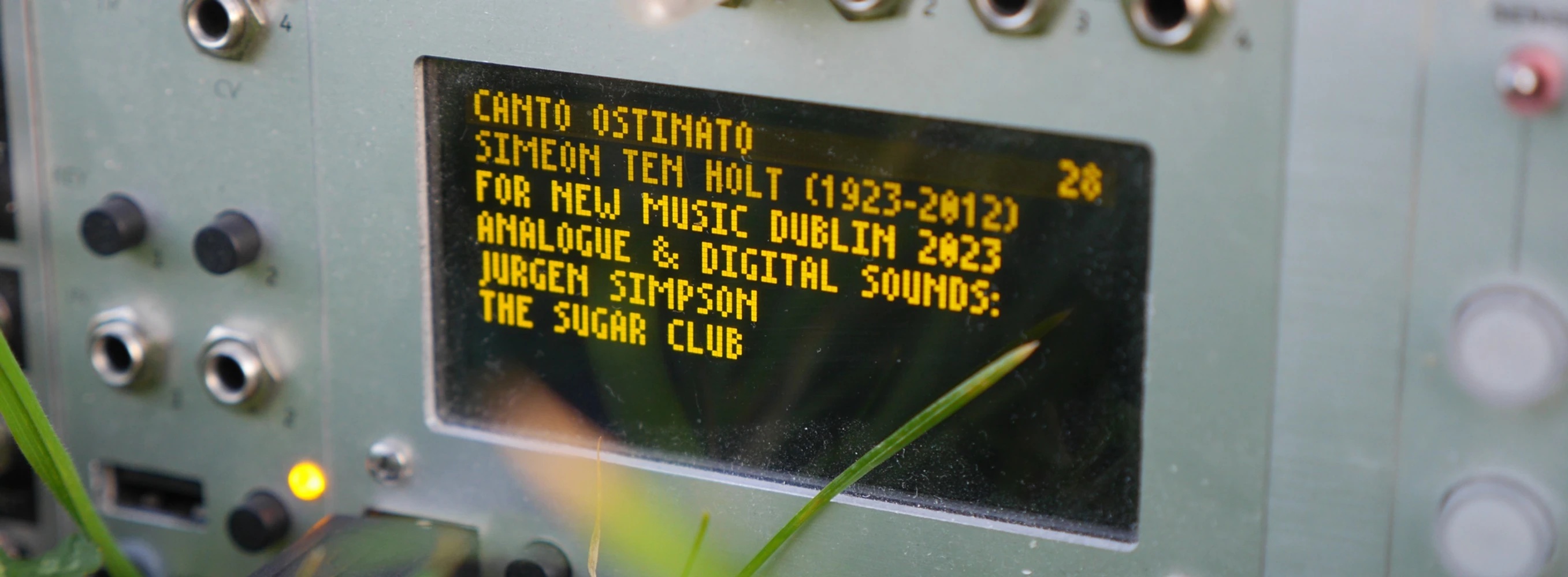 Canto Ostinato, for live electronics @ New Music Dublin 2023